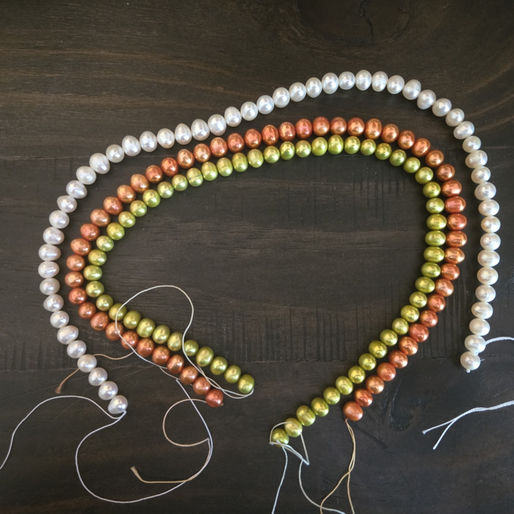 Elegant Pearl Bead Strands in Multicolor